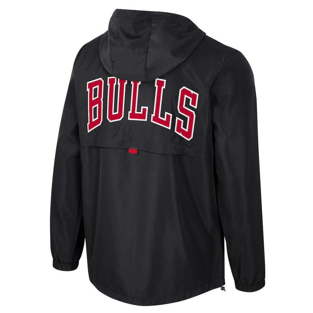 Black Chicago Bulls Stadium Essentials Unisex Compete Quarter-Zip Hoodie Jacket | NBA