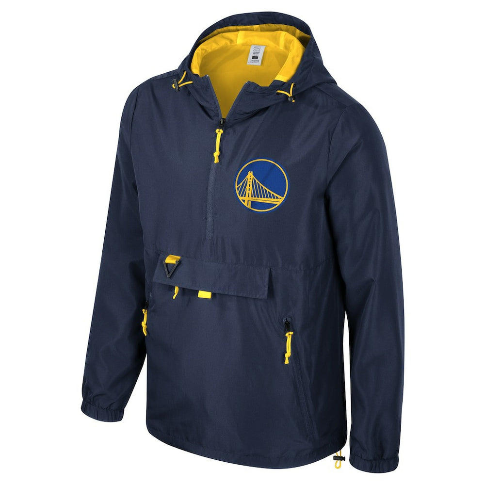 Navy Golden State Warriors Stadium Essentials Unisex Compete Quarter-Zip Hoodie Jacket sale | NBA