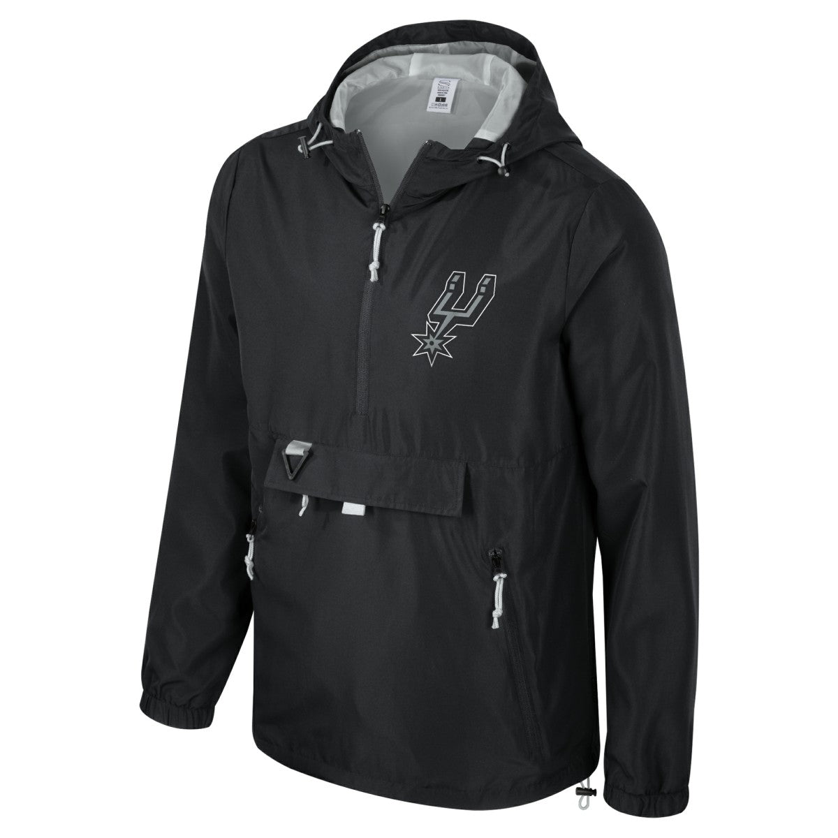 Black San Antonio Spurs Stadium Essentials Unisex Compete Quarter-Zip Hoodie Jacket | NBA