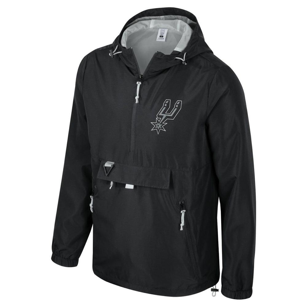Black San Antonio Spurs Stadium Essentials Unisex Compete Quarter-Zip Hoodie Jacket | NBA