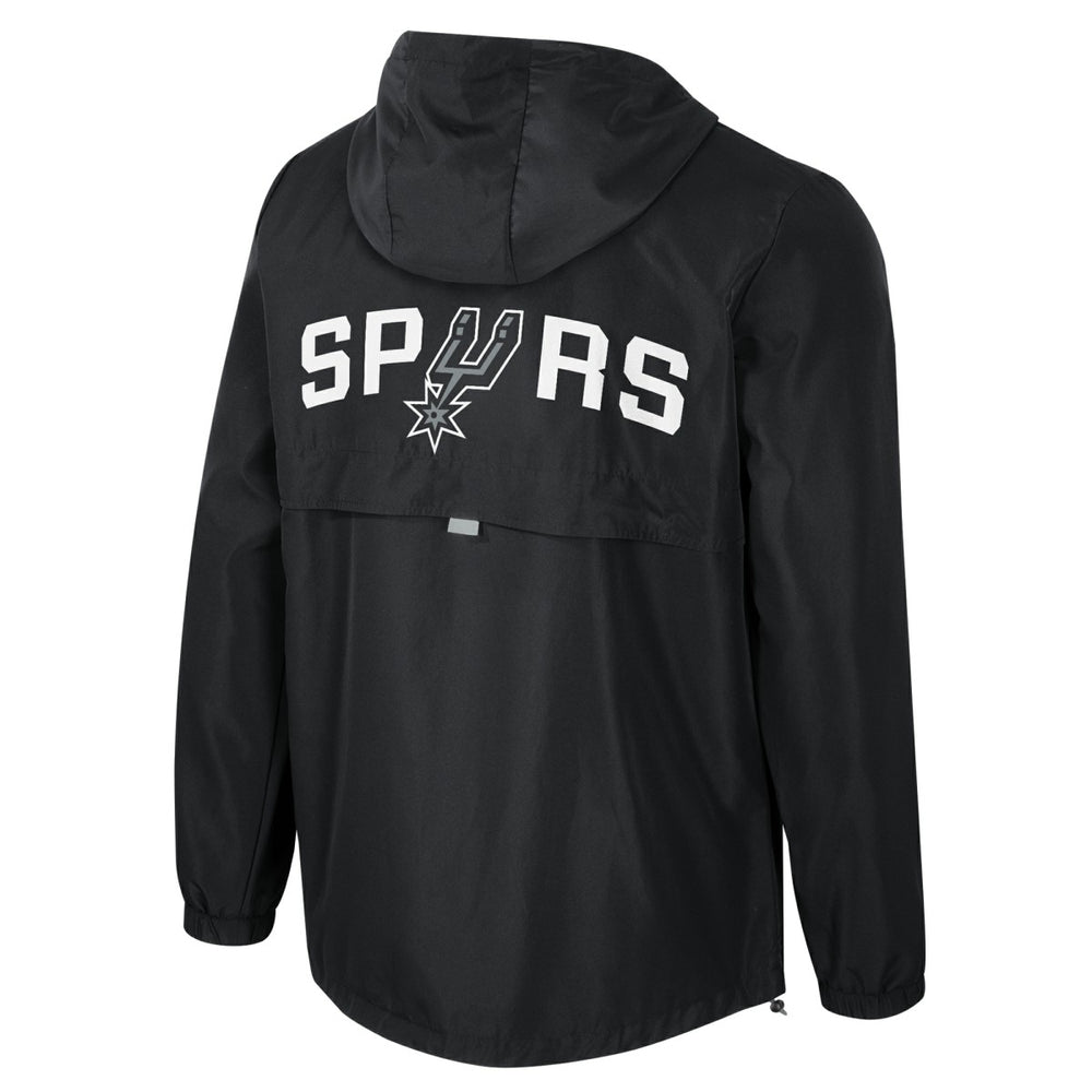Black San Antonio Spurs Stadium Essentials Unisex Compete Quarter-Zip Hoodie Jacket | NBA