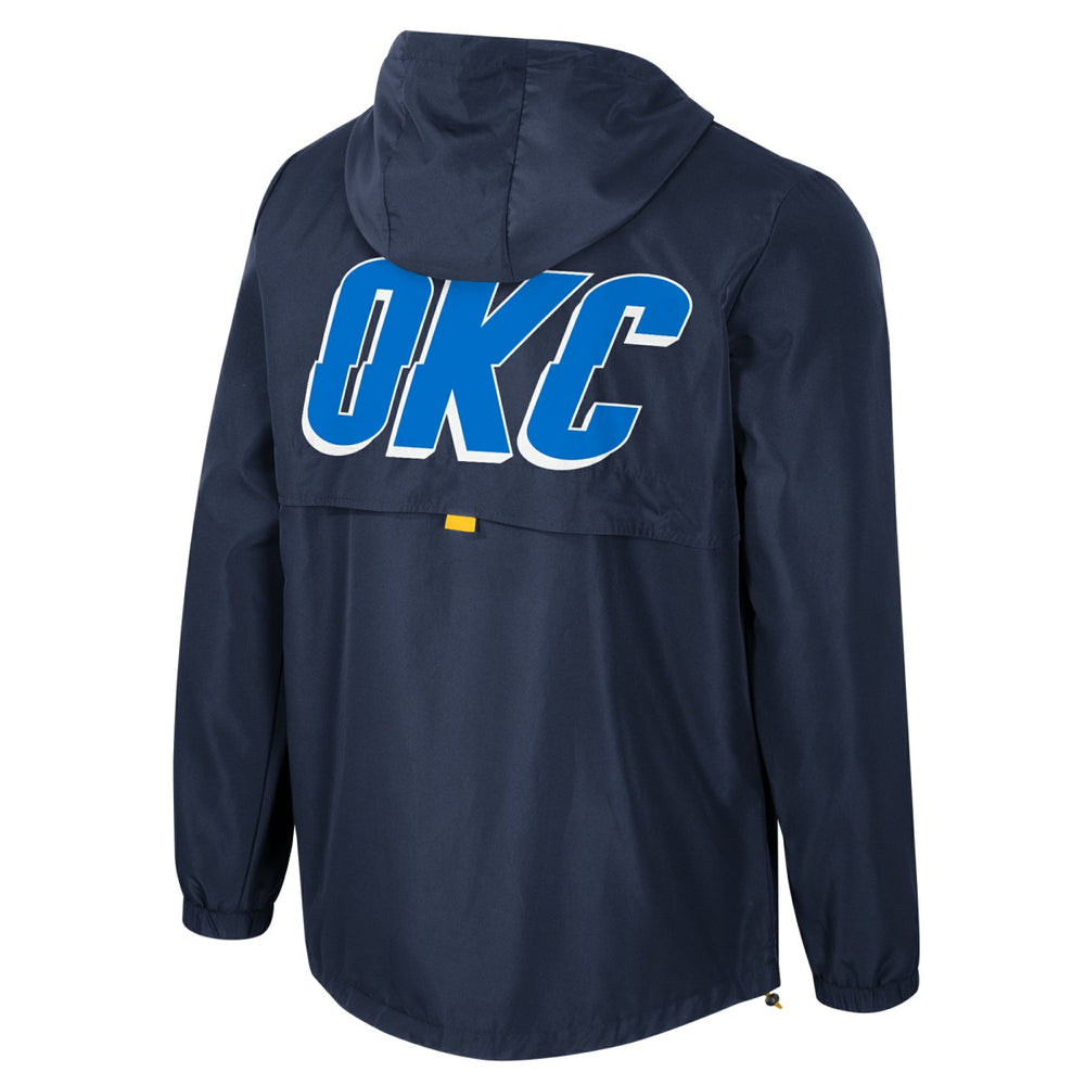 Blue Oklahoma City Thunder Stadium Essentials Unisex Compete Quarter-Zip Hoodie Jacket | NBA