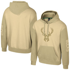 Khaki Milwaukee Bucks Stadium Essentials Unisex Rafters Burst Hoodie | NBA