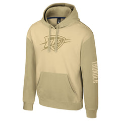 Khaki Oklahoma City Thunder Stadium Essentials Unisex Rafters Burst Hoodie | NBA