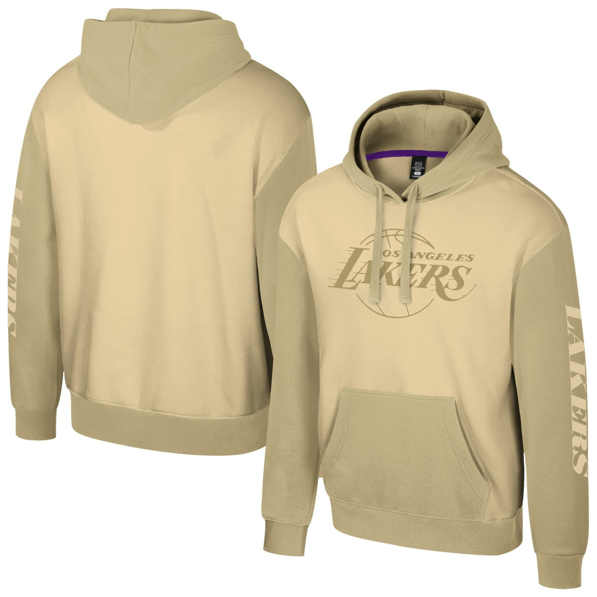 Khaki Los Angeles Lakers Stadium Essentials Unisex Rafters Burst Hoodie | NBA