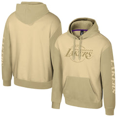 Khaki Los Angeles Lakers Stadium Essentials Unisex Rafters Burst Hoodie | NBA