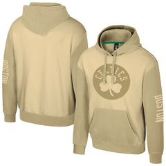 Khaki Boston Celtics Stadium Essentials Unisex Rafters Burst Hoodie | NBA