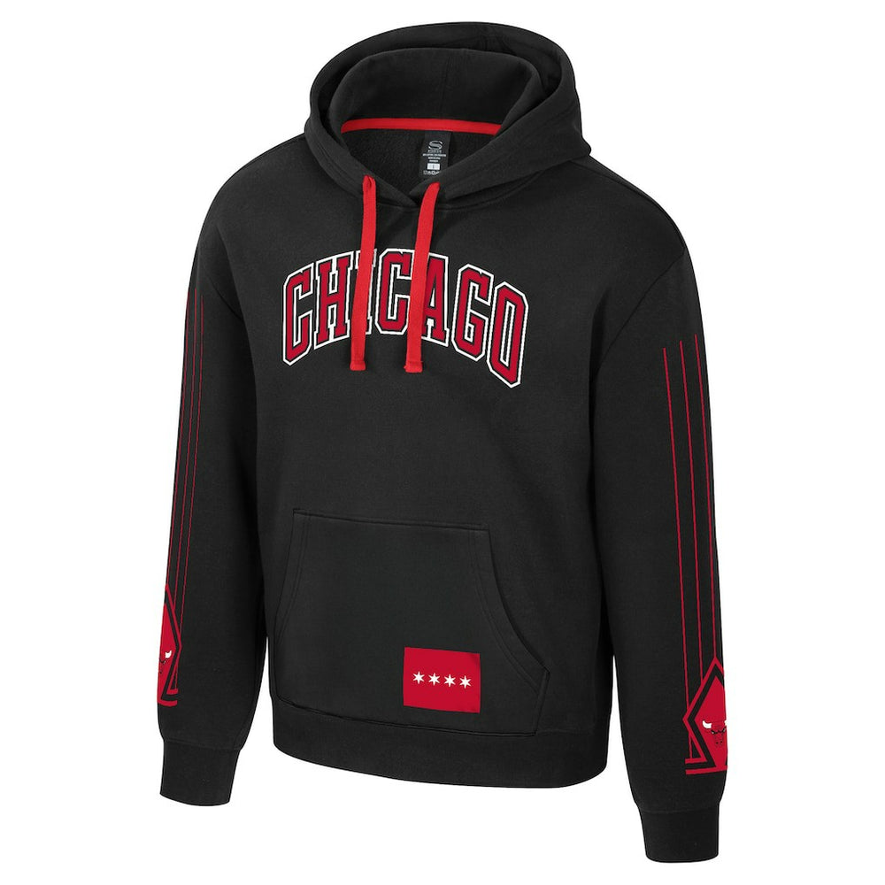 Black Chicago Bulls Stadium Essentials Unisex City Star Hoodie | NBA
