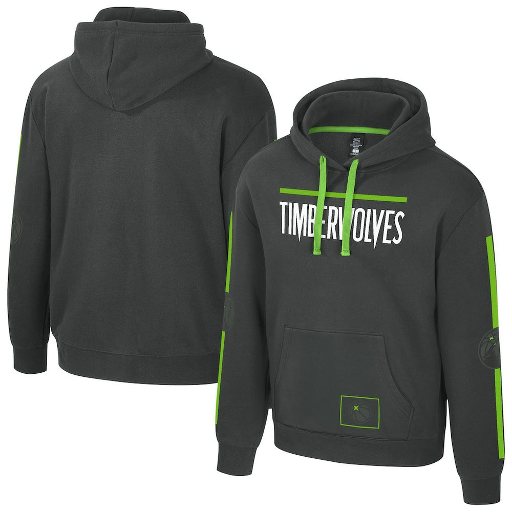 Charcoal Minnesota Timberwolves Stadium Essentials Unisex City Star Hoodie | NBA