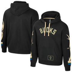 Black Milwaukee Bucks Stadium Essentials Unisex City Star Hoodie | NBA