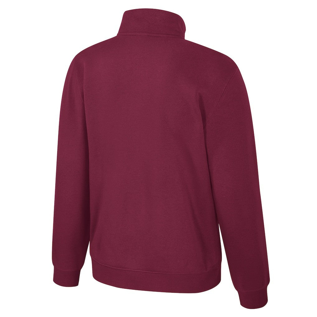 Wine Cleveland Cavaliers Stadium Essentials Unisex Varsity Trainer Quarter-Zip Pullover sale | NBA