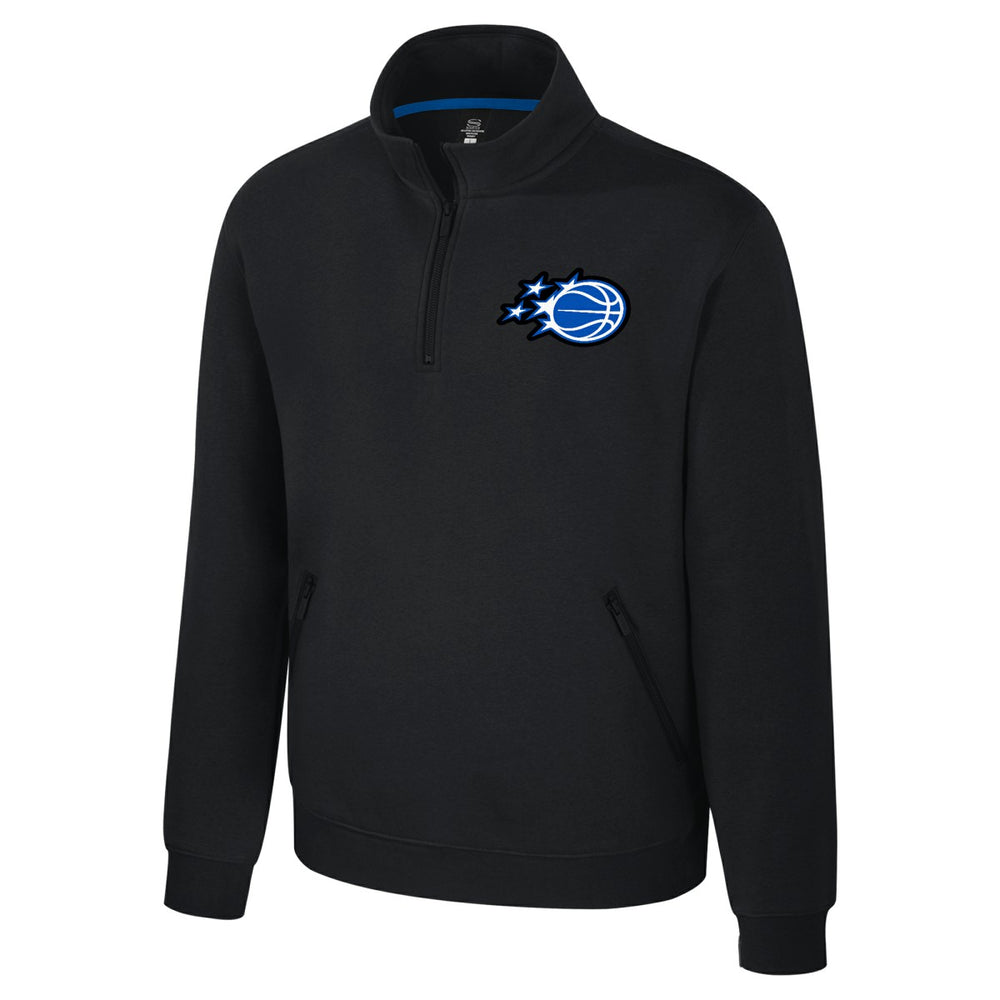 Black Orlando Magic Stadium Essentials Unisex Varsity Trainer Quarter-Zip Pullover | NBA