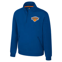 Blue New York Knicks Stadium Essentials Unisex Varsity Trainer Quarter-Zip Pullover | NBA