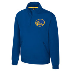 Royal Golden State Warriors Stadium Essentials Unisex Varsity Trainer Quarter-Zip Pullover sale | NBA