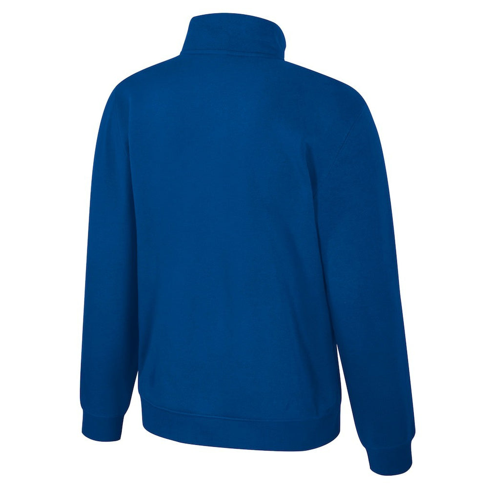 Royal Golden State Warriors Stadium Essentials Unisex Varsity Trainer Quarter-Zip Pullover sale | NBA