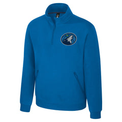Blue Minnesota Timberwolves Stadium Essentials Unisex Varsity Trainer Quarter-Zip Pullover | NBA