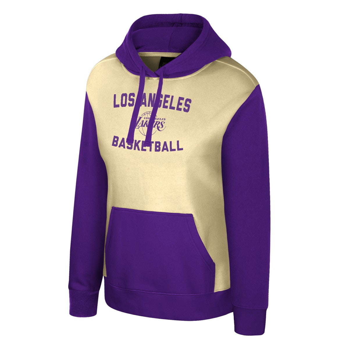 Cream Los Angeles Lakers Stadium Essentials Women's Rafters Road Trip Hoodie | NBA