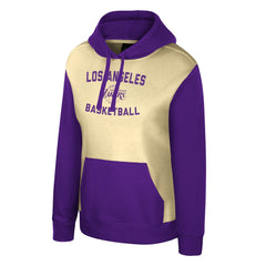 Cream Los Angeles Lakers Stadium Essentials Women's Rafters Road Trip Hoodie | NBA