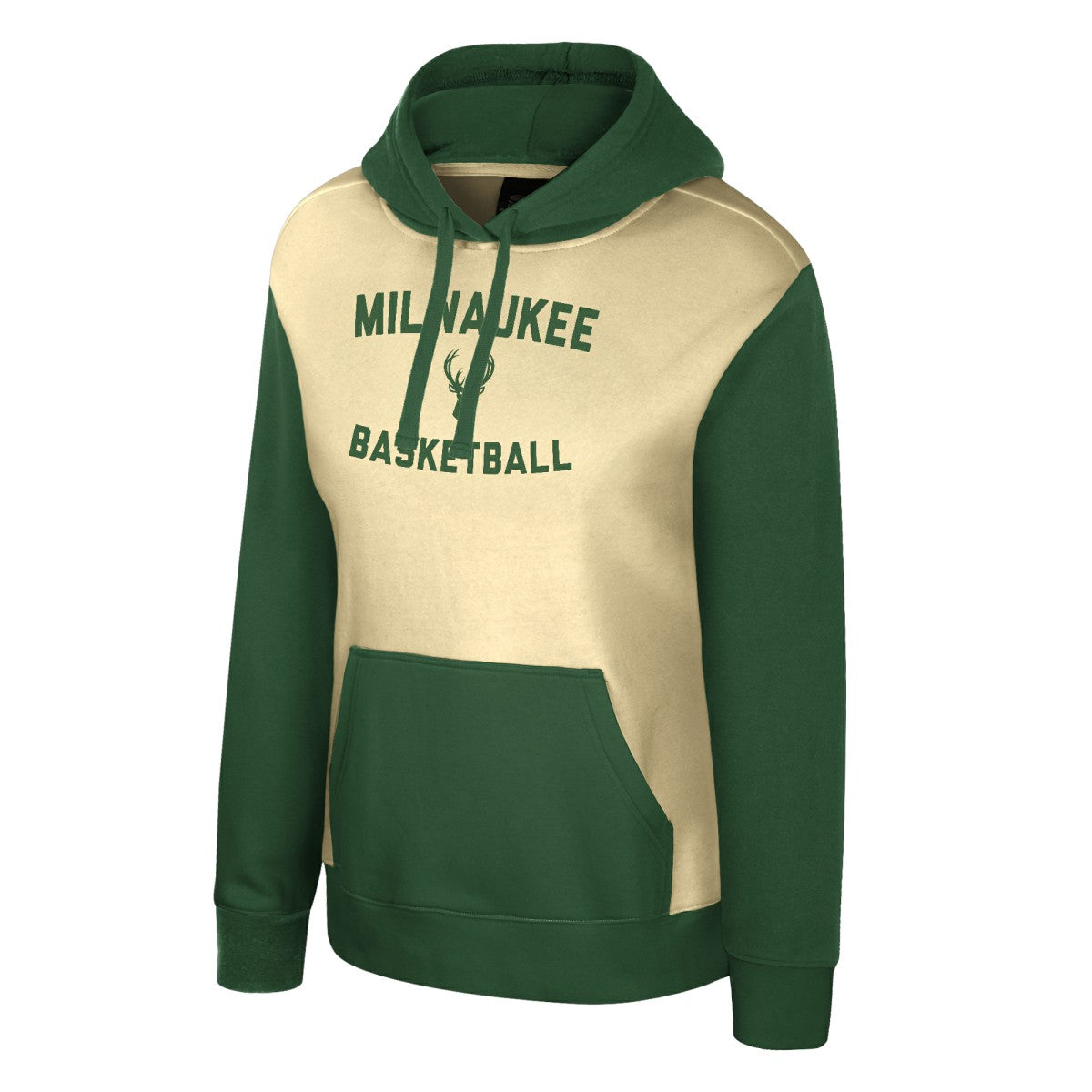 Cream Milwaukee Bucks Stadium Essentials Women's Rafters Road Trip Hoodie | NBA
