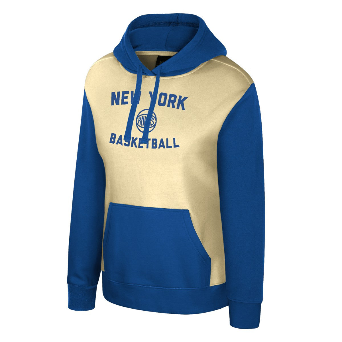Cream New York Knicks Stadium Essentials Women's Rafters Road Trip Hoodie | NBA