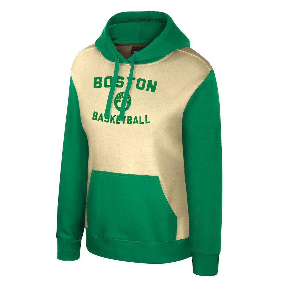 Cream Boston Celtics Stadium Essentials Women's Rafters Road Trip Hoodie | NBA