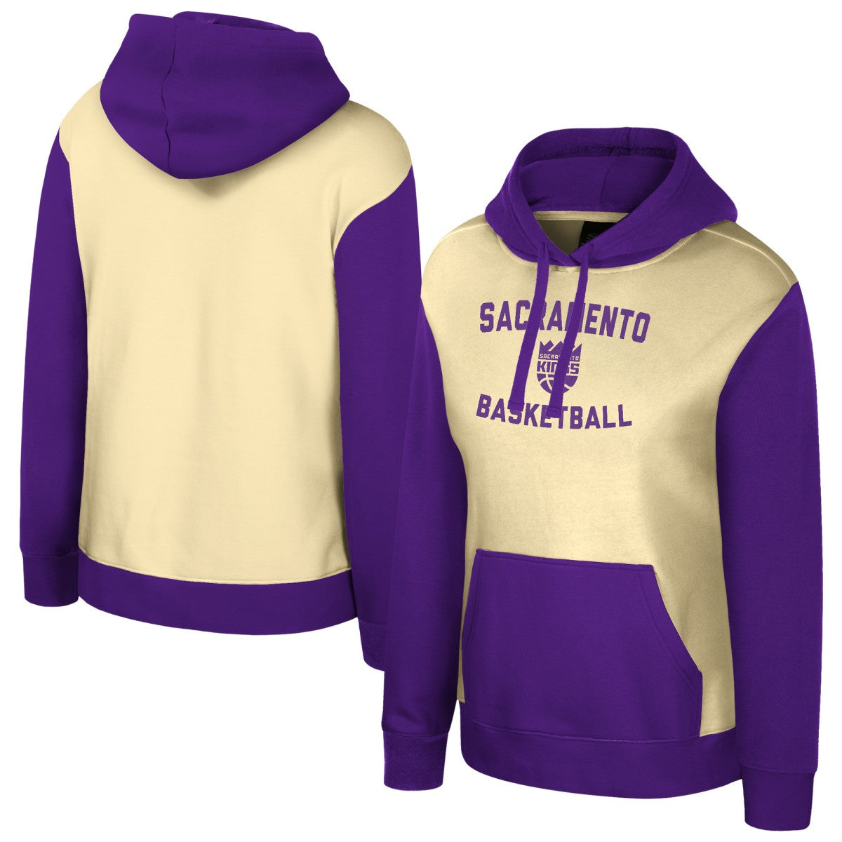 Cream Sacramento Kings Stadium Essentials Women's Rafters Road Trip Hoodie | NBA