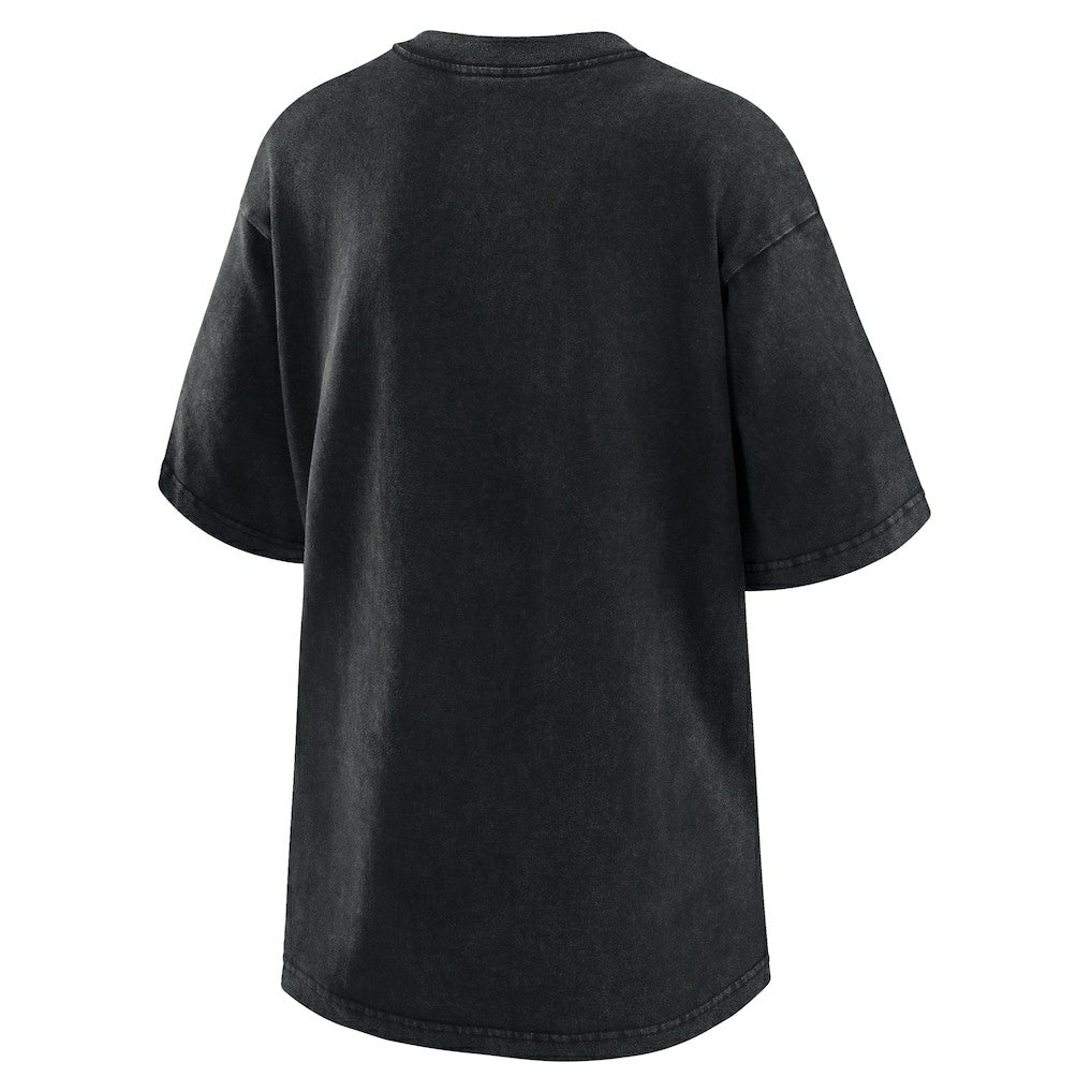 Black New York Knicks WEAR by Erin Andrews Women's Oversized Boyfriend T-Shirt | NBA
