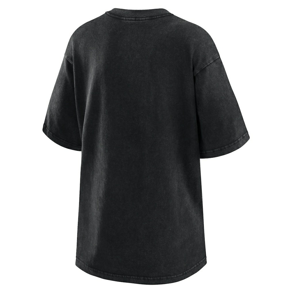 Black New York Knicks WEAR by Erin Andrews Women's Oversized Boyfriend T-Shirt | NBA