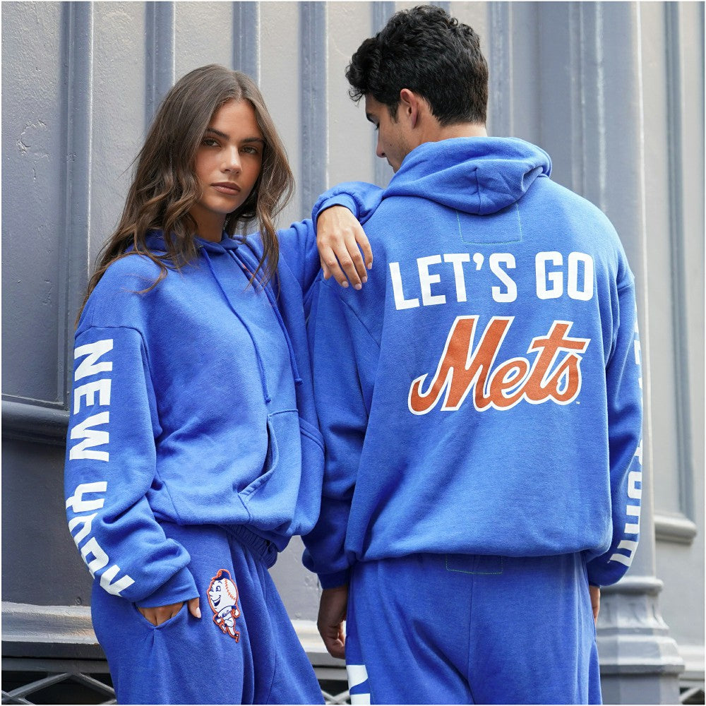 New York Mets Aviator Nation x MLB Unisex Relaxed Tri-Blend Hoodie - MLB Hoodies