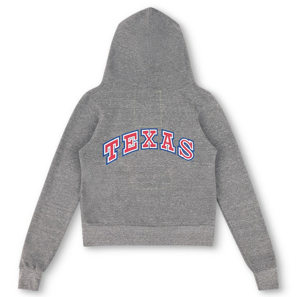 Texas Rangers Aviator Nation x MLB Unisex 5-Stripe Tri-Blend Full-Zip Hoodie - MLB Hoodies