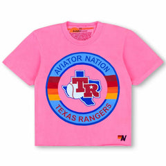 Texas Rangers Aviator Nation x MLB Women's Tri-Blend Boyfriend T-Shirt - MLB T-shirts