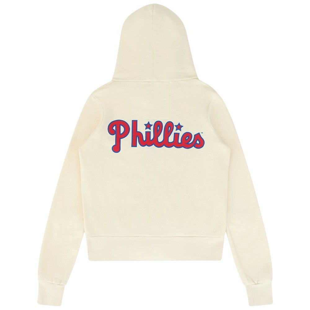 Philadelphia Phillies Aviator Nation x MLB Unisex Five-Stripe Tri-Blend Full-Zip Hoodie - MLB Hoodies