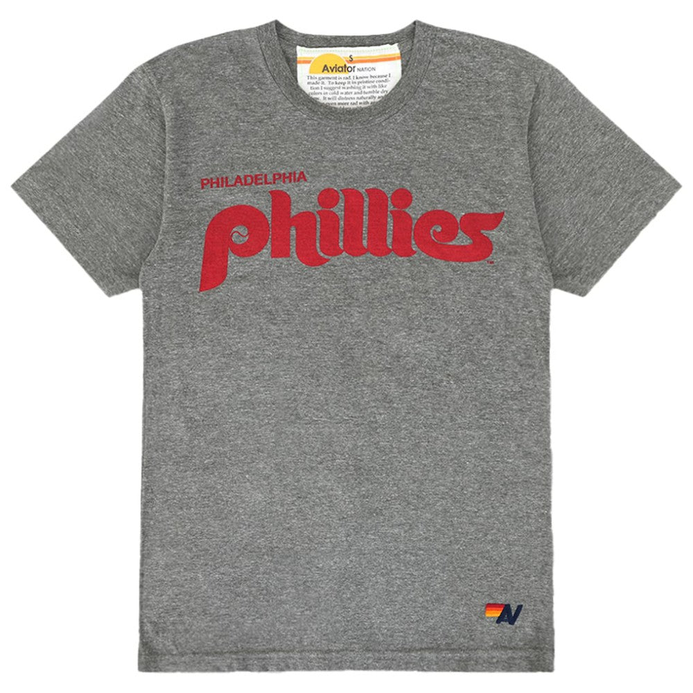Philadelphia Phillies Aviator Nation x MLB Unisex Bolt Tri-Blend T-Shirt - MLB T-shirts