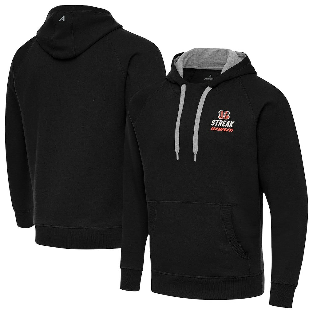 Cincinnati Bengals Antigua Streak Victory Pullover Hoodie | NFL Hot