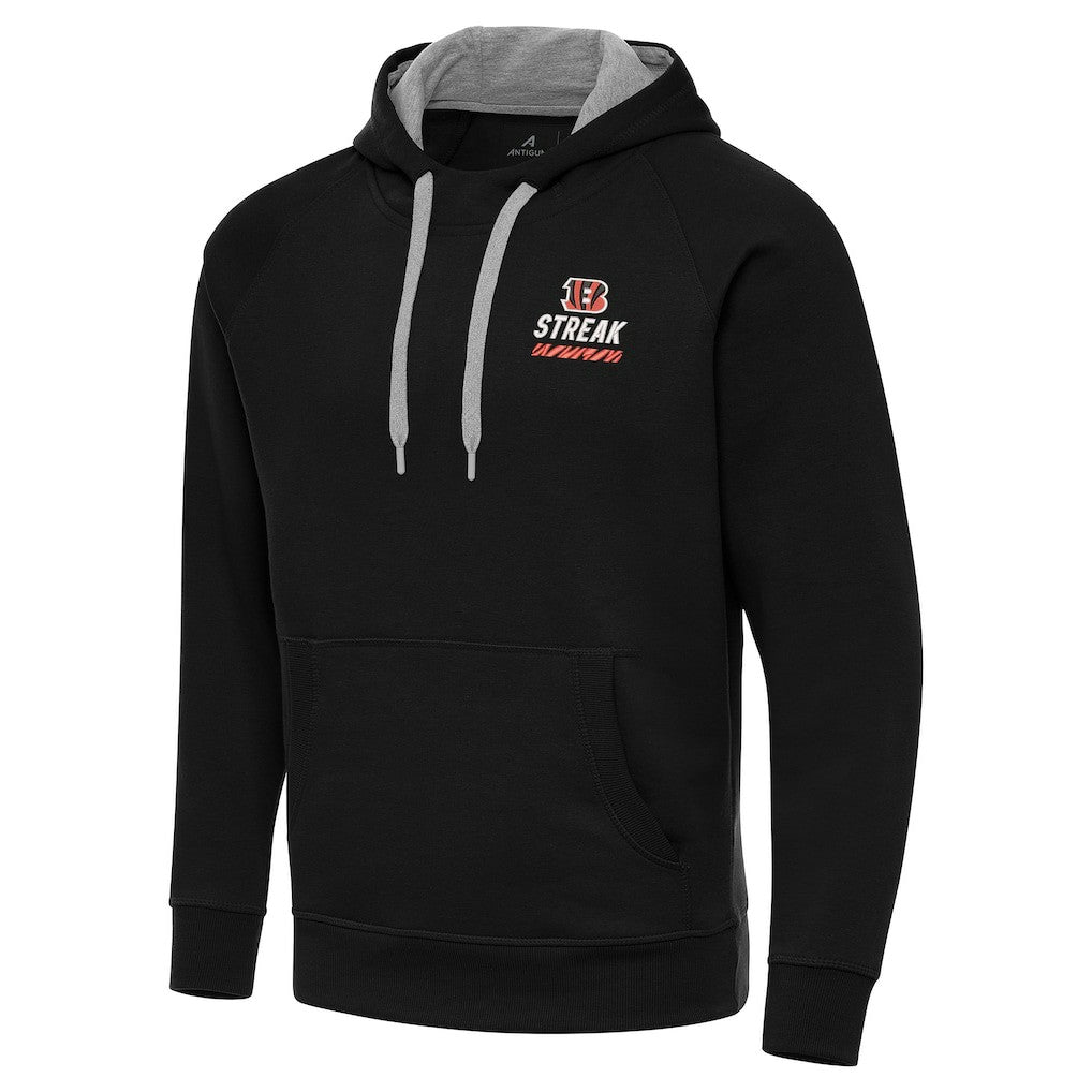 Cincinnati Bengals Antigua Streak Victory Pullover Hoodie | NFL Hot