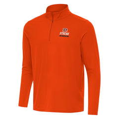 Cincinnati Bengals Antigua Streak Intent Quarter-Zip Sweatshirt | NFL Hot