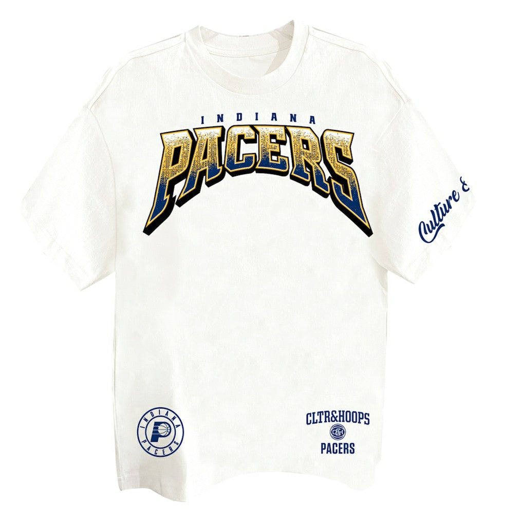Off White Indiana Pacers Two Hype Drip & Dime Collection Premium T-Shirt | NBA