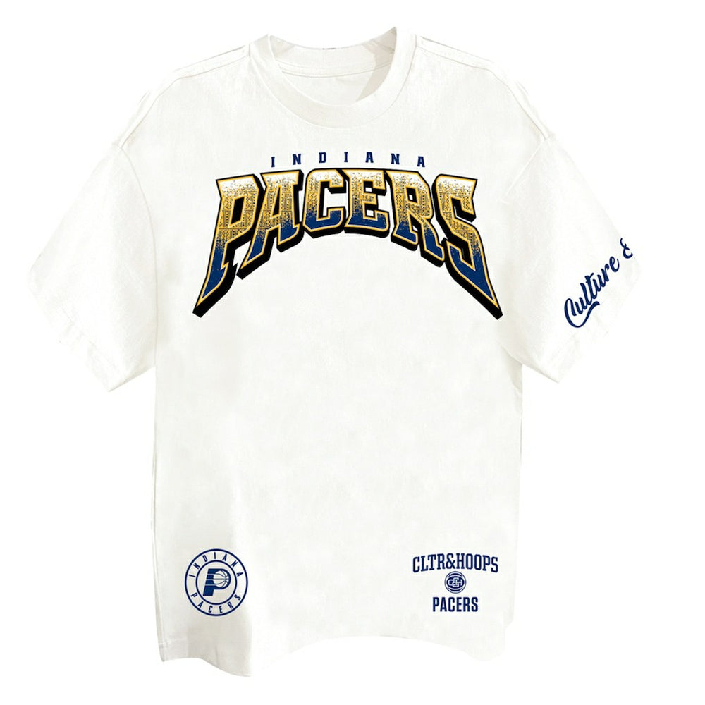 Off White Indiana Pacers Two Hype Drip & Dime Collection Premium T-Shirt | NBA