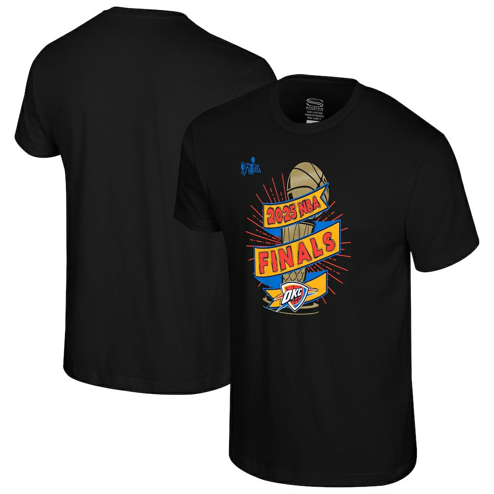 Black Oklahoma City Thunder Stadium Essentials Unisex 2025 NBA Finals Clutch T-Shirt | NBA