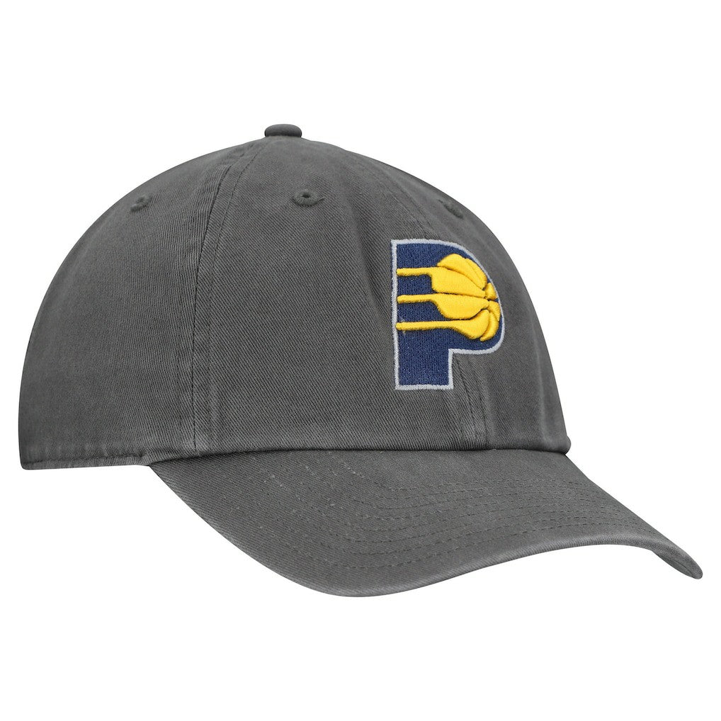 Charcoal Indiana Pacers '47 Primary Logo Clean Up Adjustable Hat | NBA