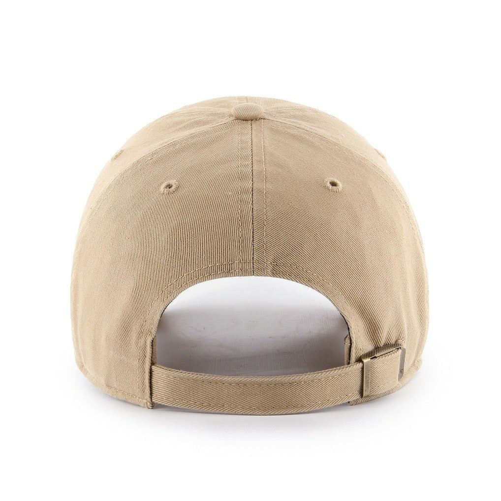 Khaki Indiana Pacers '47 Primary Logo Clean Up Adjustable Hat | NBA