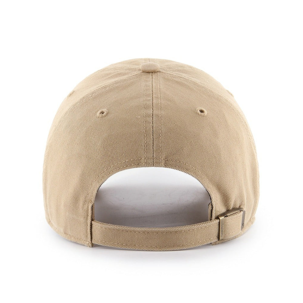 Khaki Indiana Pacers '47 Primary Logo Clean Up Adjustable Hat | NBA