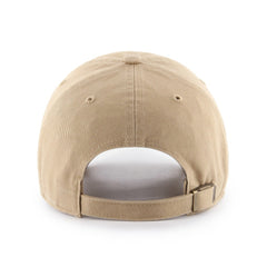 Khaki Indiana Pacers '47 Primary Logo Clean Up Adjustable Hat | NBA