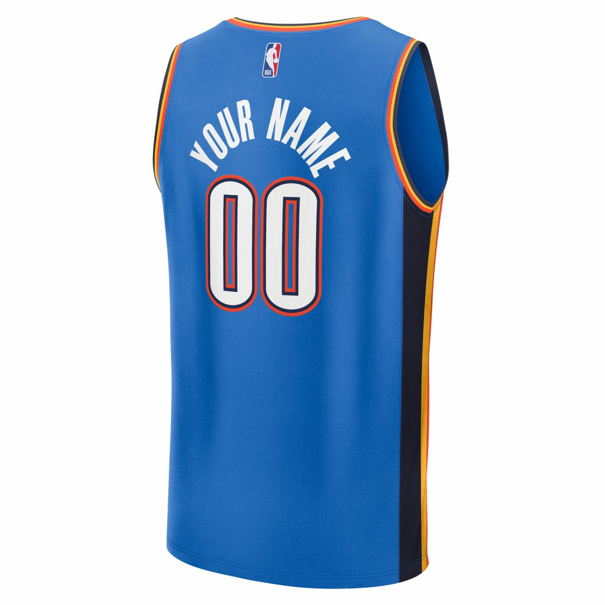 Blue Oklahoma City Thunder 2025 NBA Finals Champions Fast Break Replica Custom Jersey | NBA