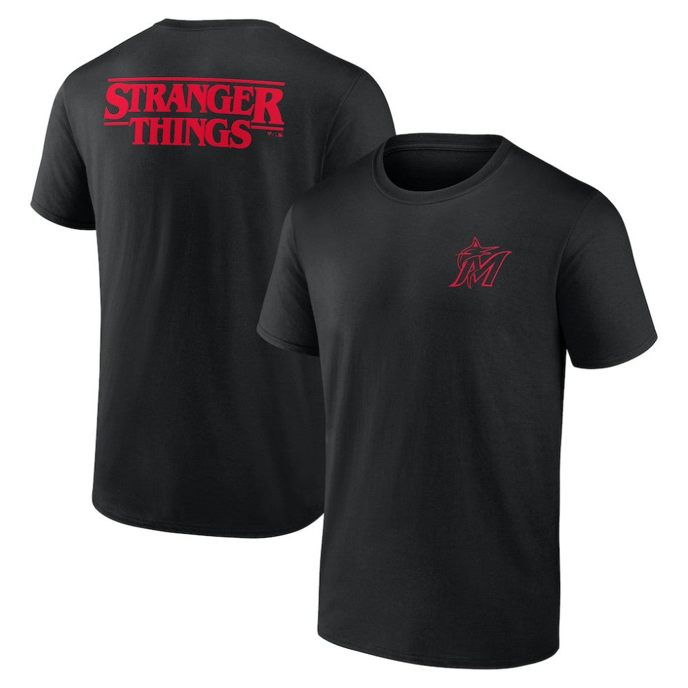 Miami Marlins Stranger Things Graphic T-Shirt - MLB T-shirts