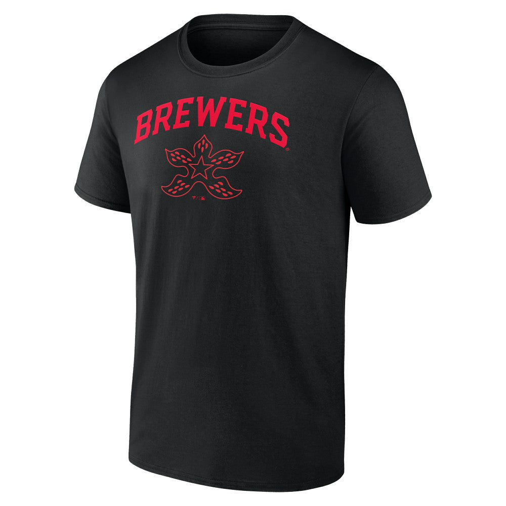 Milwaukee Brewers Stranger Things Demogorgan T-Shirt - MLB T-shirts