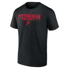 Pittsburgh Pirates Stranger Things Logo Lockup T-Shirt - MLB T-shirts