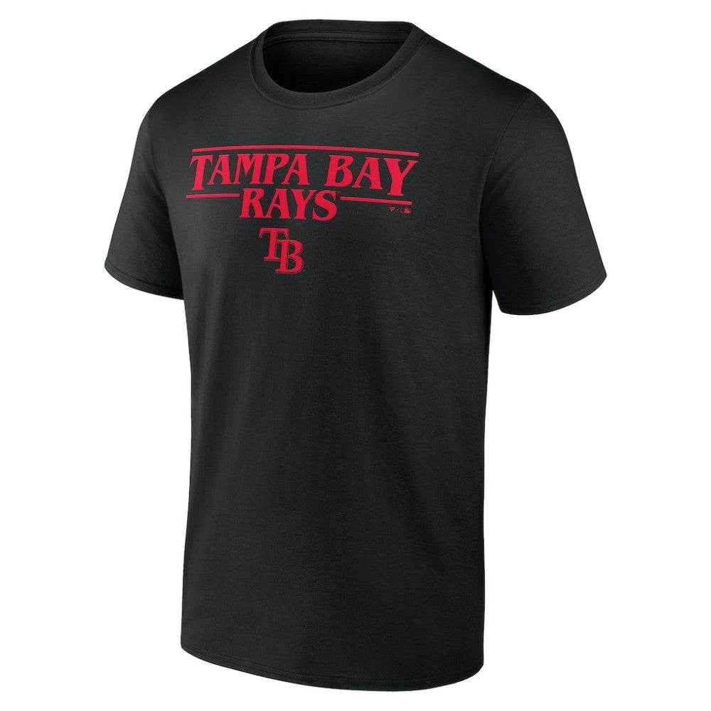 Tampa Bay Rays Stranger Things Logo Lockup T-Shirt - MLB T-shirts