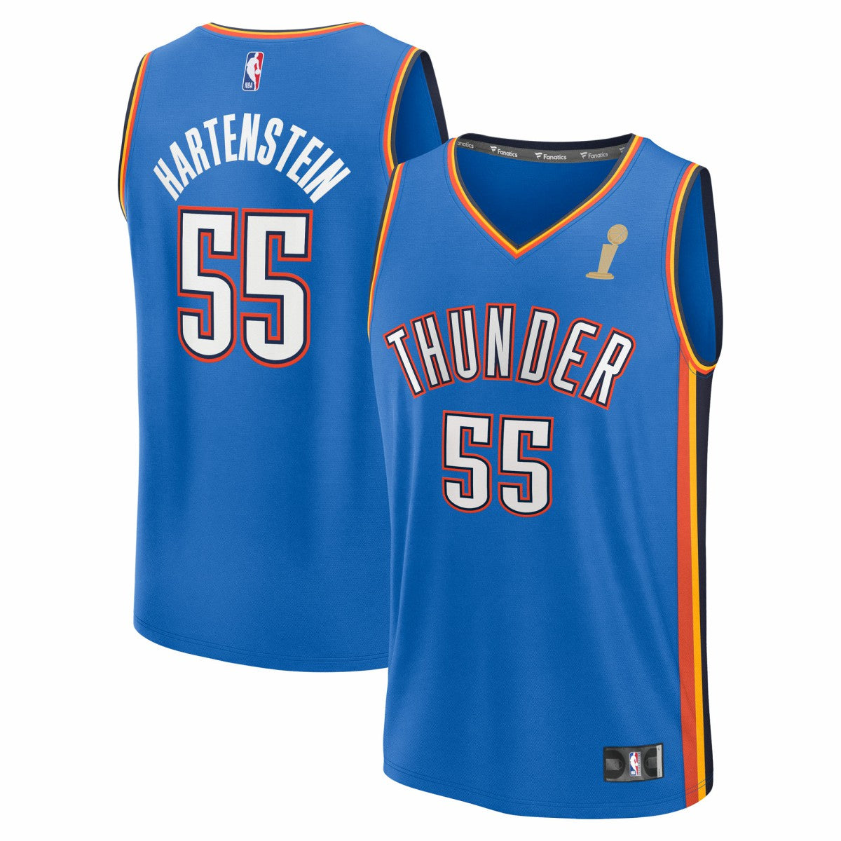 Blue Isaiah Hartenstein Oklahoma City Thunder 2025 NBA Finals Champions Fast Break Replica Player Jersey | NBA