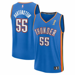 Blue Isaiah Hartenstein Oklahoma City Thunder 2025 NBA Finals Champions Fast Break Replica Player Jersey | NBA